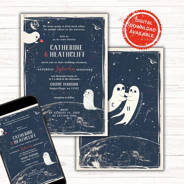 Faire-part de mariage Cosmologique (Créateur téléchargé)