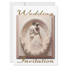 Faire-part de mariage Couple dans un cercle de fle