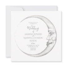 Faire-part de mariage Croissant de Lune