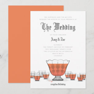 Faire-part de mariage Crystal Punch Bowl