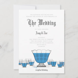 Faire-part de mariage Crystal Punch Bowl