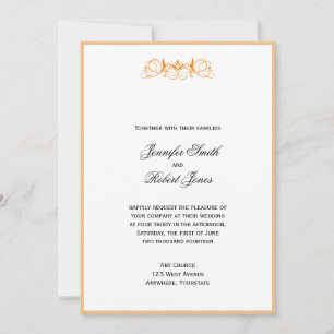 Faire-part de mariage d'accentuation florale de la