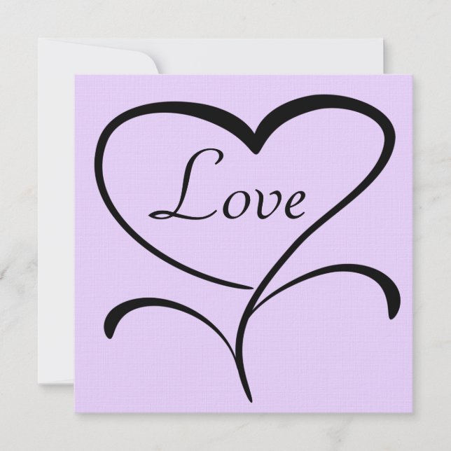 Faire-part de mariage d'amour (Devant)