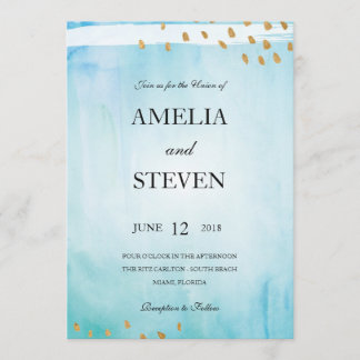 Faire-part de mariage de bord de mer