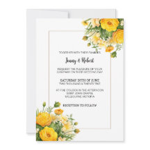 Faire-part de mariage de bouquet du jour du printe