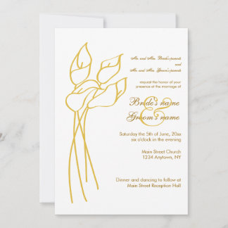 Faire-part de mariage de Calla Lily
