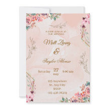 faire-part de mariage de charme rustique