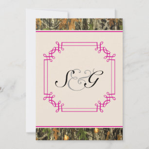 Faire-part de mariage de chasse rustique de Camo r