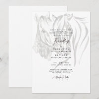 Faire-part de mariage de Chevaux étourdissants