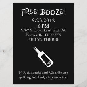 Faire-part de mariage de comédie, humour