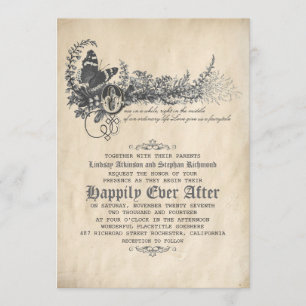 Faire-part de mariage de conte de fées