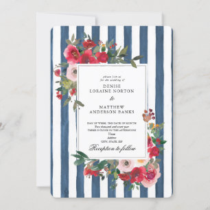 Faire-part de mariage de couleur Denim foncé