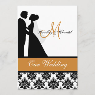 Faire-part de mariage de couples de mariage de