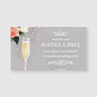 Faire-part de mariage de Cravate noire glamour