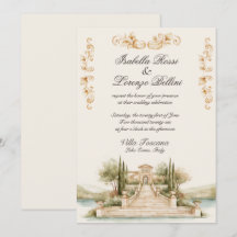 Faire-part de mariage de destination au lac de Côm