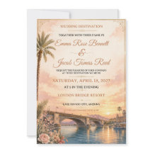 Faire-part de mariage de destination du lac Havasu