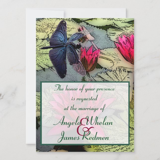 Faire-part de mariage de dragonard (Dos)