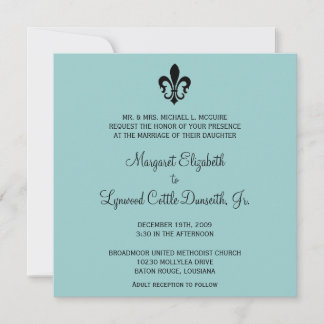 Faire-part de mariage de Fleur de lis