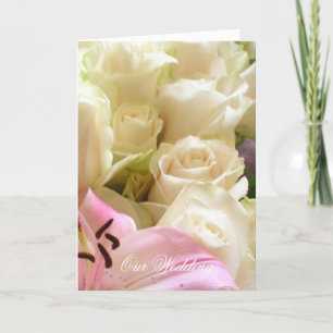 Faire-part de mariage de fleurs