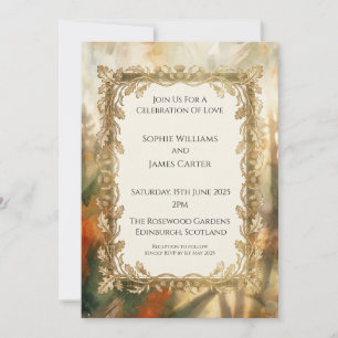 Faire-part de mariage de Highland brumeux
