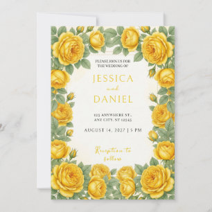 Faire-part de mariage de jardin botanique rose jau