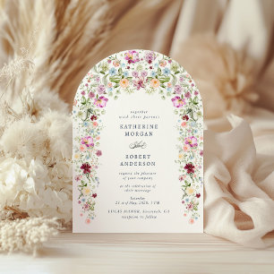Faire-part de mariage de jardin luxueux de printem