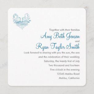 Faire-part de mariage de la chaise Adirondack