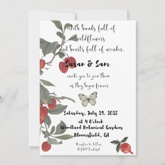 Faire-part de mariage de la collection Rooted in L