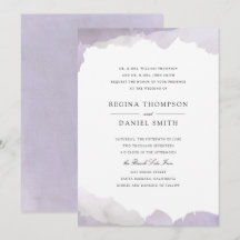 Faire-part de mariage de la lavande Debonair