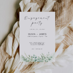 Faire-part de mariage de la partie de l'engagement
