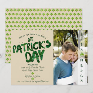 Faire-part de mariage de la Saint Patrick - AJOUTE