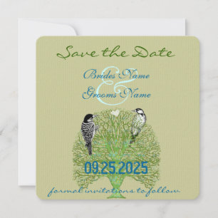 Faire-part de mariage de l'arbre d'amour de la spi