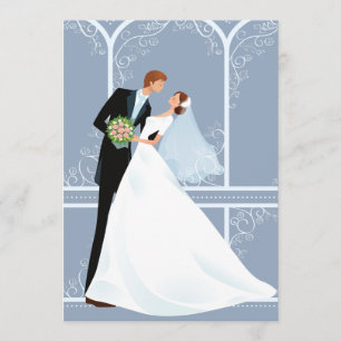 Faire-part de mariage de l'ardoise d'ouverture