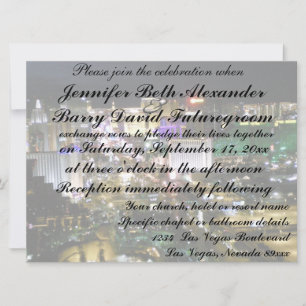 Faire-part de mariage de las vegas