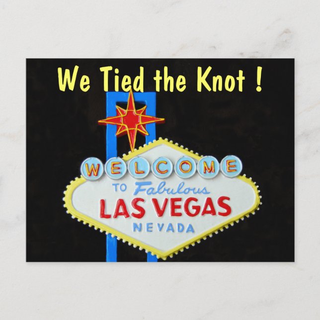 Faire-part de mariage de Las Vegas (Devant)