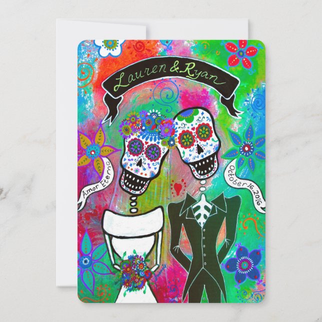 Faire-part de mariage de Lauren et de Ryan DOD (Dos)