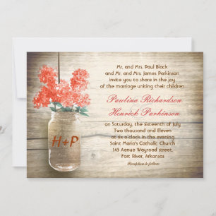 faire-part de mariage de mason vintage