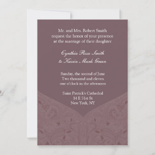 Faire-part de mariage de Mauve Tone Earth