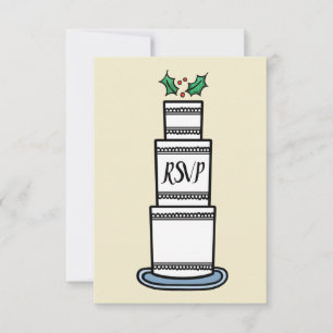 Faire-part de mariage de Noël personnalisé