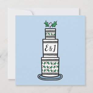 Faire-part de mariage de Noël personnalisée