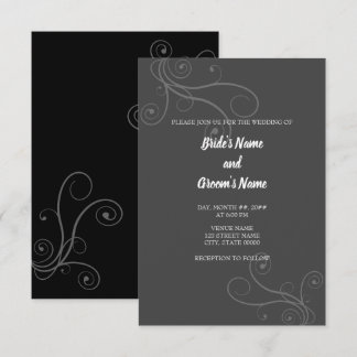Faire-part de mariage de parfums minimaux