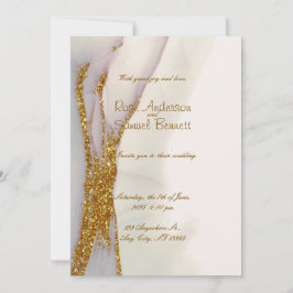 Faire-part de mariage de Parties scintillant à enc