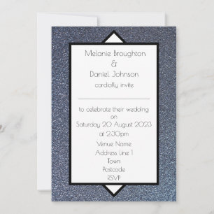 Faire-part de mariage de Parties scintillant Art d