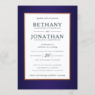 Faire-part de mariage de Parties scintillant d'or 