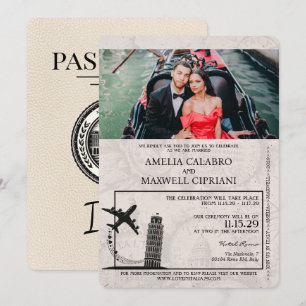 Faire-part de mariage de passeport ivoirienne
