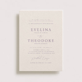 Faire-part de mariage de portrait formel Parker