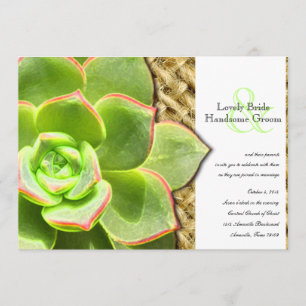 Faire-part de mariage de poule stylisée et de