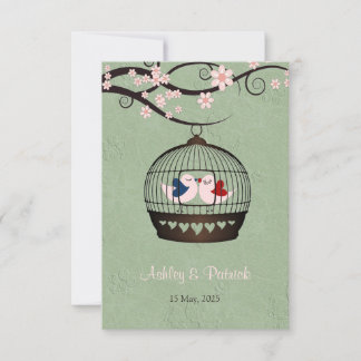 Faire-part de mariage de réception des prisonniers