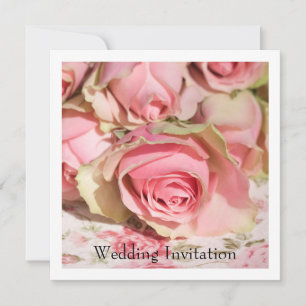 Faire-part de mariage de roses