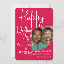 Faire-part de mariage de script classique élégant